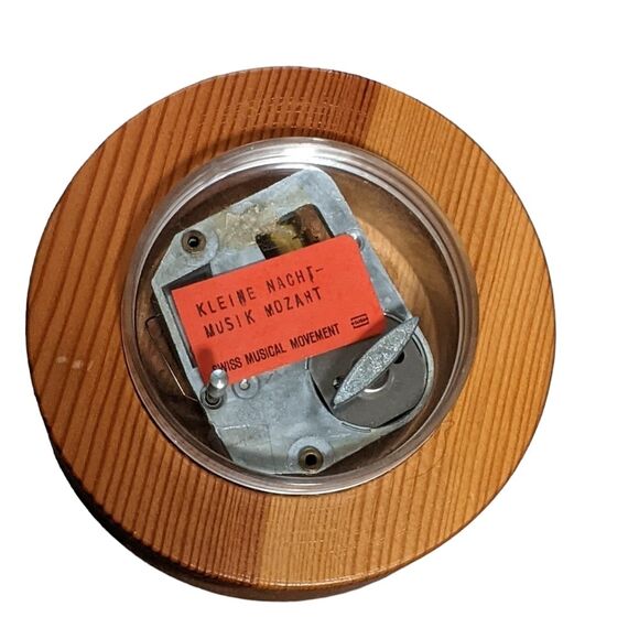 Vintage Hummel round wind up Music box Swiss Movement Kleine Nacht Mozart - Picture 2 of 8